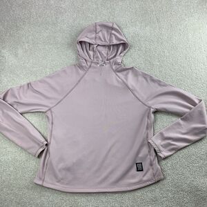 Topo Designs River Hoodie Womens Medium Outdoor Kayaking Sun Pullover UPF